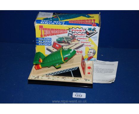 A Thunderbirds Talking Alarm Clock (boxed)