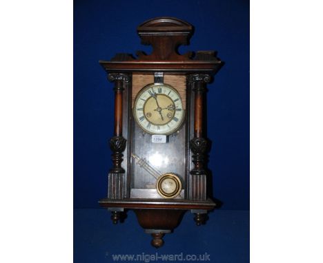 A small Victorian Wall Clock