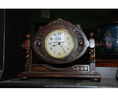 A Wooden Swing Mantle Clock