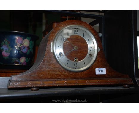 A Napoleon hat Clock with Westminster chime