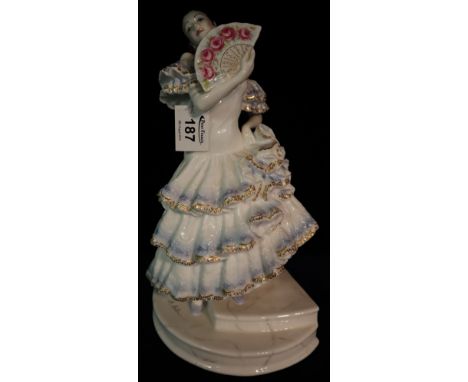 A large Royal Worcester limited edition bone china figurine 'Maria', printed marks. (B.P. 24% incl. VAT) CONDITION REPORT: No