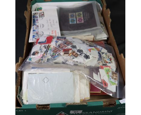 All world stamp collection in albums, on cards, in packets, plus range of Great Britain first day covers. (B.P. 24% incl. VAT