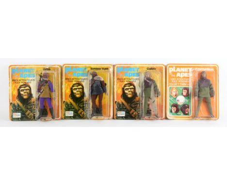 Four vintage Palitoy Bradgate 'Planet of the Apes' action figures, C.1967, all boxed.Condition Report:  All boxes have been o
