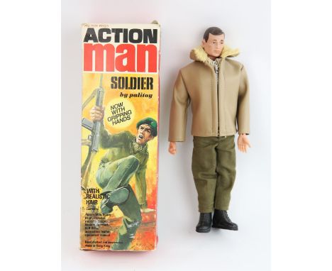 A vintage Palitoy Action Man figure 'Soldier', boxed.
