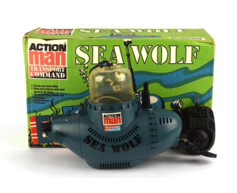 A vintage Palitoy Action Man, Transport Command, 'Sea Wolf', boxed.