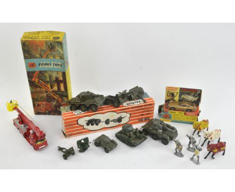 A quantity of mainly vintage die-cast vehicles including ; a Corgi Major Toys 1127 Simon Snorkel Fire Engine, boxed, A cresce