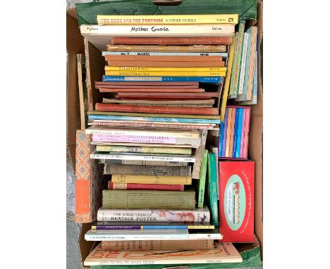 A mixed box of vintage children's books, to include The Ugly Duckling, Mother Goose etc 