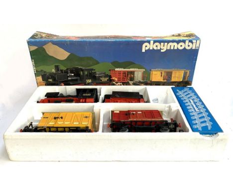 A vintage Playmobil Pennsylvania Railroad, boxed, possibly incomplete 
