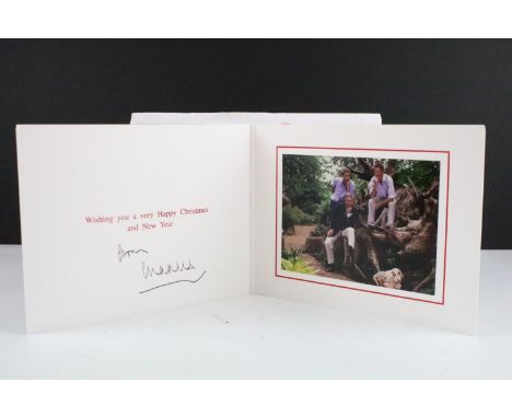 Royal Autograph - Charles III (b.1948 -) as Prince of Wales, signed Christmas card, postmark registered 12 Dec 2005 Buckingha
