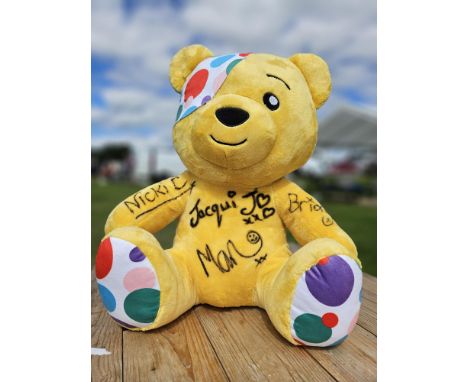  Cuddle up to your own Pudsey Bear (20 inches) signed by celebrity contestants Nicki Chapman, Briony May Williams, Jacqui Jos