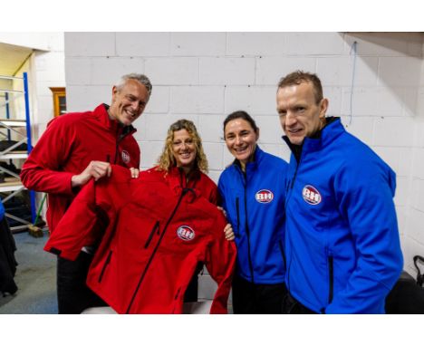  Feel like a champion with your own Bargain Hunt jacket signed by GB sporting legends Sally Gunnell OBE, Mark Foster, Dame Sa