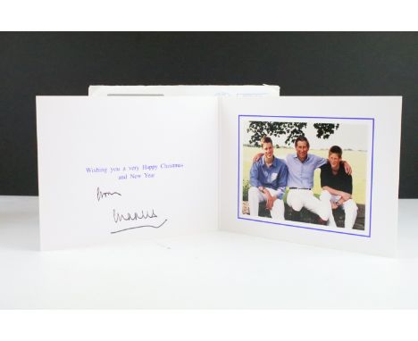 Royal Autograph - Charles III (b.1948 -) as Prince of Wales, signed Christmas card, postmark 10 Dec 1999 Buckingham Palace, h