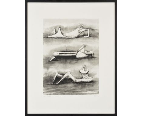 HENRY MOORE (British, 1898-1986) Untitled Lithograph in black annotated HC and signed in pencil lower right Edition of 20 cop