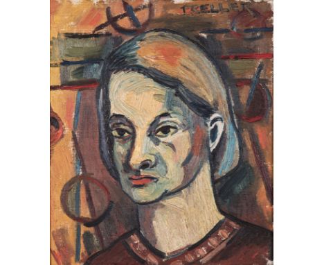 Alexis Preller (South African 1911-1975) OLIVIA MARIA PRELLER (PRELLER'S MOTHER) signed oil on canvas Berman, E. and Nel, K. 