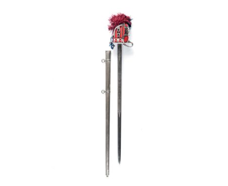 Anon SCOTTISH BASKET-HILTED BROADSWORD/CLAYMORE London: Wilkinson & Son, 1953 With very good basket hilt liner, wig and ribbo