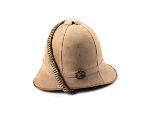 War Department ANGLO-BOER WAR BRITISH OTHER RANKS KHAKI HELMET 1900 War Department: 1900 These helmets are of the greatest ra