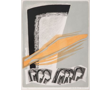 Bettie Cilliers-Barnard (South African 1914-2010) PARIS, 1981 lithograph laid down on board, signed, dated 1981, numbered 33/