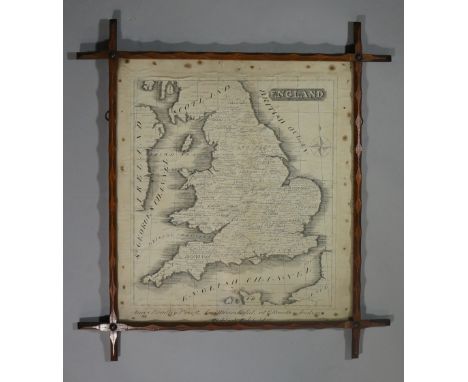 A map of England by James Bradley, aged 11 years, pupil, at G, Roach's Academy, West-gate, Wakefield, pen and ink, 50cm x 46c