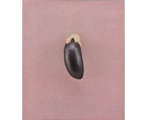 1940 Müllheim. Gastlehrauftrag an der Kunstakademie in  Karlsruhe. Tätig in Tannenkirch.  Holz/Lw./Hartfaser. Aubergine. 1967