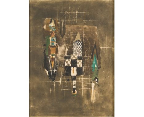 1912 Pless - 1992 Paris.  Farbradierung. Ohne Titel. U.r. mit Bleistift sign. 75 x 55 cm.  R.  Lit.: 1,14.