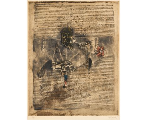 1912 Pless - 1992 Paris.  Farbradierung. 'Aube'. 1960. U.r. mit Bleistift sign. U.l. 6/95  num. 48 x 38,5 cm. Pass. R.  Lit.: