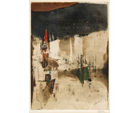 1912 Pless - 1992 Paris.  Farbradierung. Ohne Titel. U.r. mit Bleistift sign. U.l. epreuve  d'artiste bez. 55 x 39 cm. Pass. 