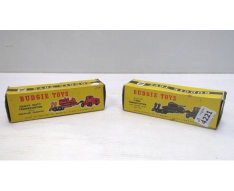 Boxed Budgie Toys Tank Transporter and Transporter and Tractor