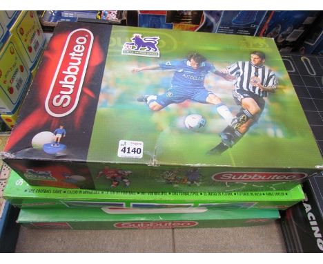 Three boxed Subbuteo games 
