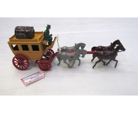 A Morestone Stage coach 1947 with driver and trunk