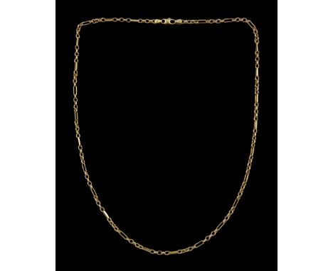 9ct gold Figaro link necklace, Birmingham import mark 1991Condition Report:Approx 10.2gm, length = 55cm, good condition