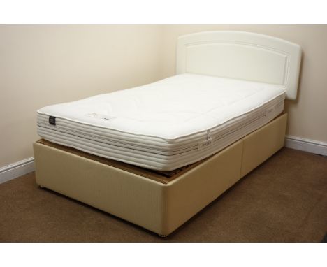 Salus 4' electric adjustable queen bed with mattress and shaped headboard, W137cm, H112cm, L205cm (This item is PAT tested - 