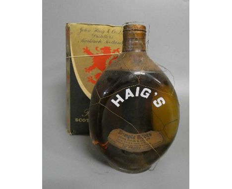 1 bottle vintage Dimple Haig scotch whisky, cap top, boxed (Est. plus 24% premium inc. VAT)Condition Report: Good, box poor.