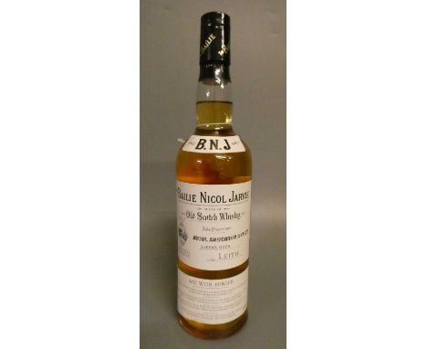 1 bottle The Bailie Nicol Jarvie old Scotch whisky, Leith, 40% (Est. plus 24% premium inc. VAT)Condition Report: Good
