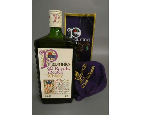 1 bottle Pinwinnie Royal Scotch whisky, 12 year old, boxed and bagged (Est. plus 24% premium inc. VAT)Condition Report: Good 