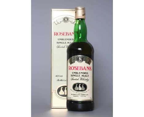 1 bottle Rosebank 8 year old single malt scotch whisky, 40%, boxed (Est. plus 24% premium inc. VAT)Condition Report: Good, no