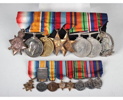 A group of First and Second World War awards, comprising 1914-15 Star to 'Mid. B.Coles, R.N.R.', 1914-18 British War Medal an