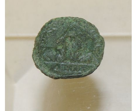 GORDIAN III 238-244AD - 31mm "Sestertius" of Viminacium in Moesia.  Moesia standing left between lion and bull (the emblems o