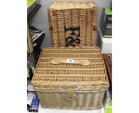 A F&amp;M wicker empty basket etc