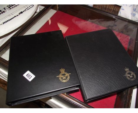 2 albums of 1970s RAF Royal Air Force First Day Covers FDC stamps