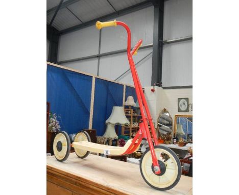 An old child's scooter.