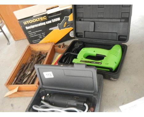 A new electric stapler, saw, drills etc.,