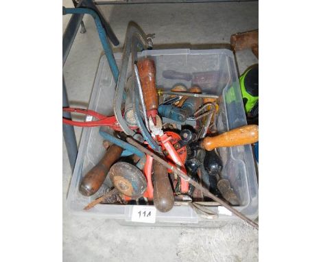 A box of old tools.