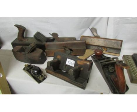 A good lot of old woodworking tools.