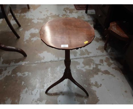 Georgian tripod wine table and Georgian mirror