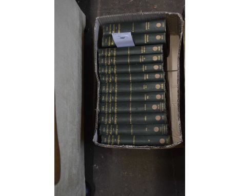 ONE BOX: E: WALFORD: THE ANTIQUARIAN MAGAZINE AND BIBLIOGRAPHER, 1882 - 1887. Uniformly bound in red calf with green spines. 