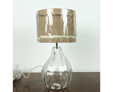 BEST & LLOYD CLEAR SMALL FIG TABLE LAMP, with shade, 52cm H. 