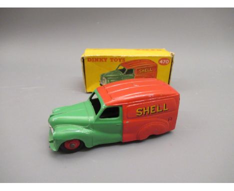 Dinky No. 470 boxed Austin Shell die-cast metal model van 