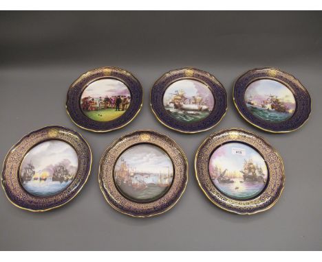 Set of six Spode Limited Edition Armada series plates, each from an Edition of 2000 