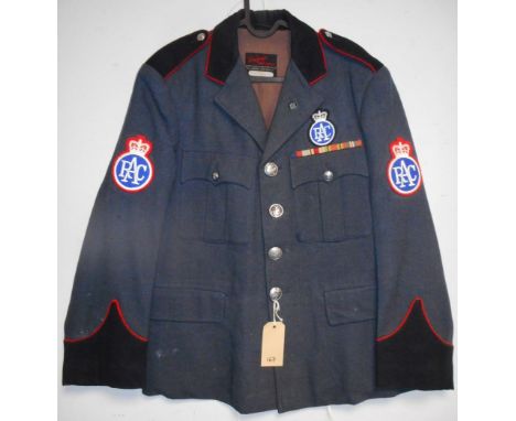 Royal Automobile Club dress uniform jacket with Unique Uniforms of London label having Gaunt of London RAC buttons, RAC cloth