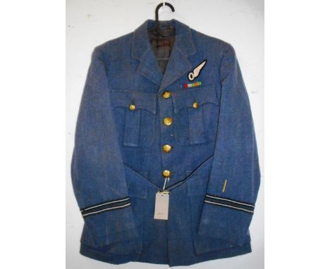 British Royal Air Force dress uniform jacket with Berkeley Clothes Phil Moss of Cape Town label having brass RAF buttons by G